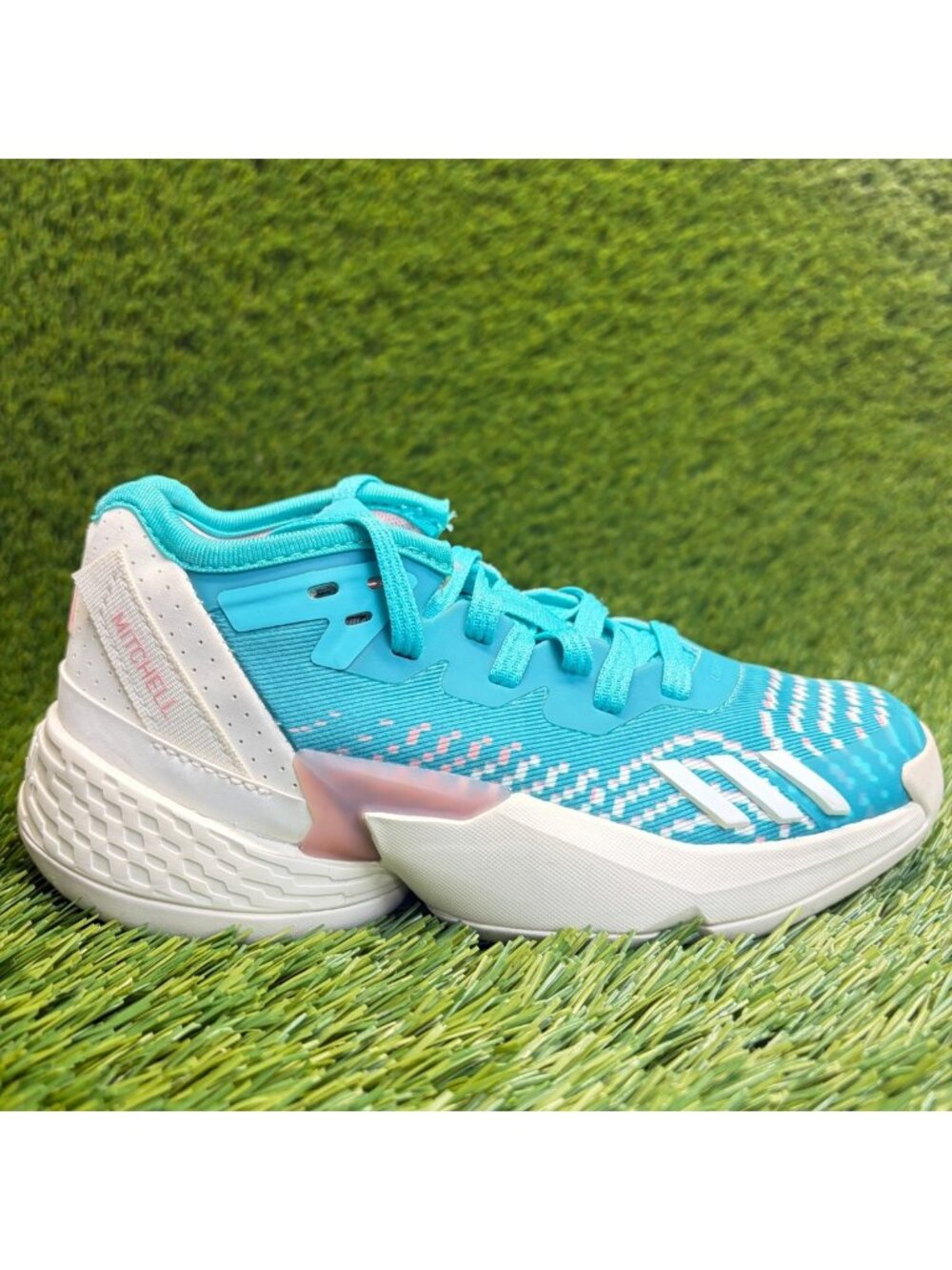 Adidas D.O.N. Issue #4 Girls Size 13K Blue Athletic Basketball Shoes Sneakers